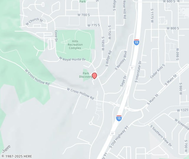 Location Map: 1811 West Royal Hunte Drive Cedar City, UT 84720